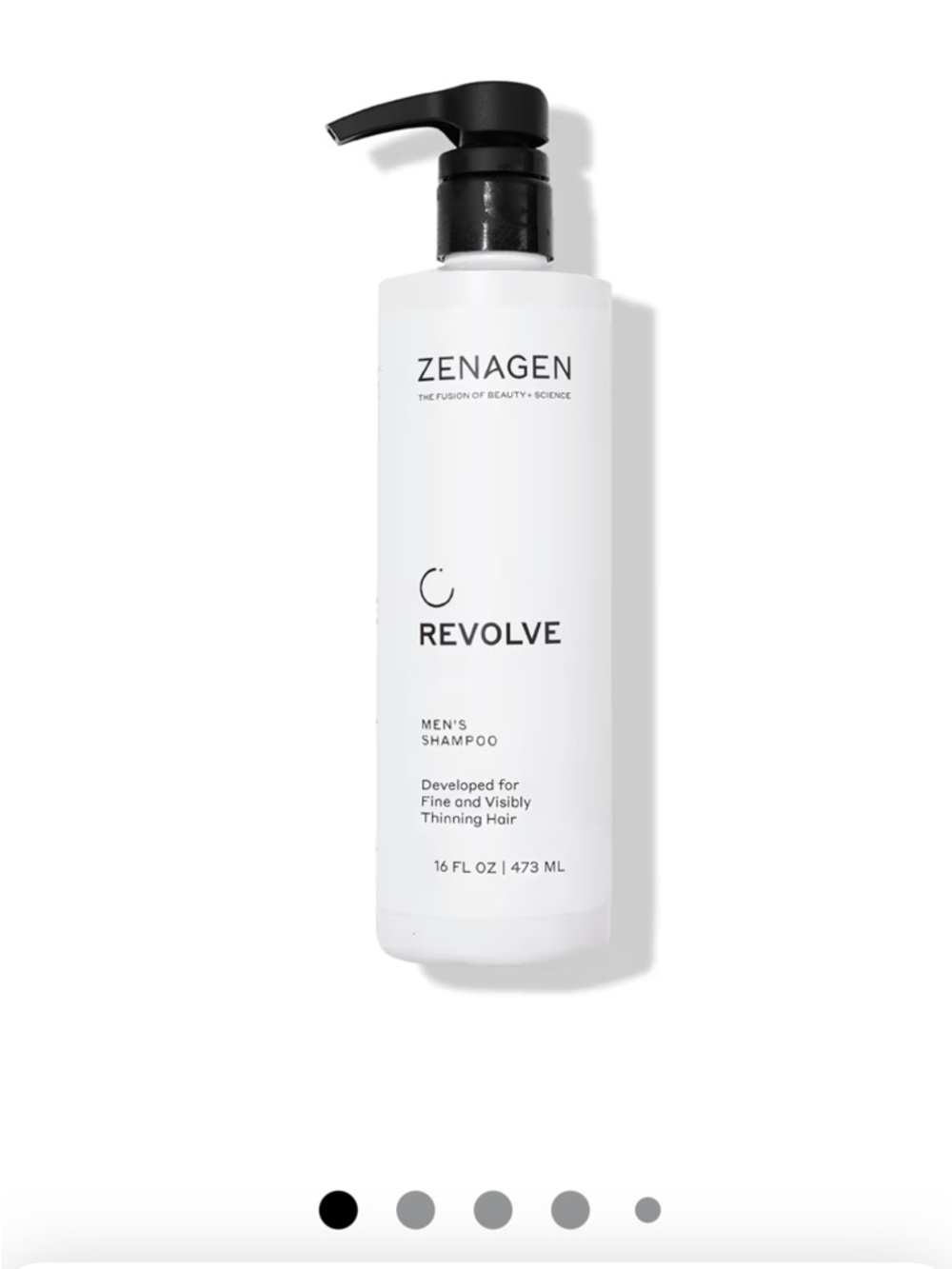 Zena Revolve Men’s Shampoo — White